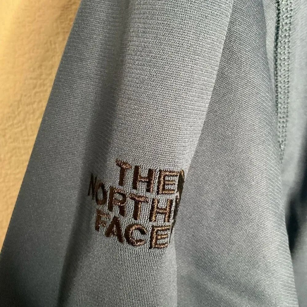 NWT Men’s XL North Face Tech 1/4‎ Zip Fleece Blue Wing Teal Jacket Cars Logo
